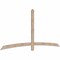 Ekena Millwork Bellingham Smooth Timber Gable Bracket, Douglas Fir, 96"W x 44"H x 1 1/2"D x 3 1/2"F, 11/12 Pitch GBW096X44X0204BEL00SDF - alternate 2
